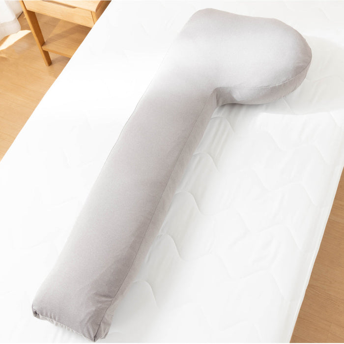 HEAD SUPPORT BODY PILLOW COVER NCOOLWSP GY H2405