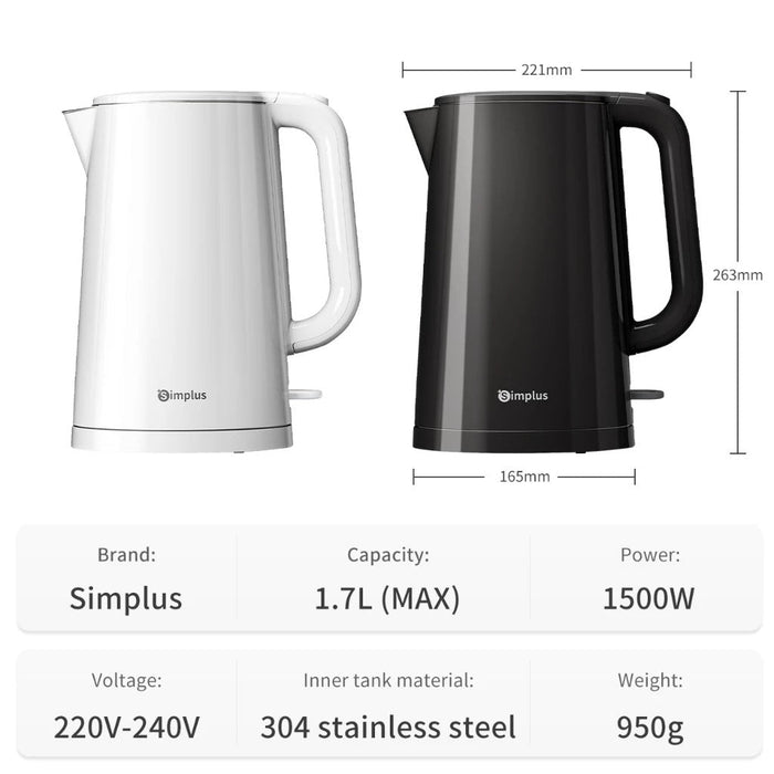 ELECTRIC KETTLE 007 1.7L WH