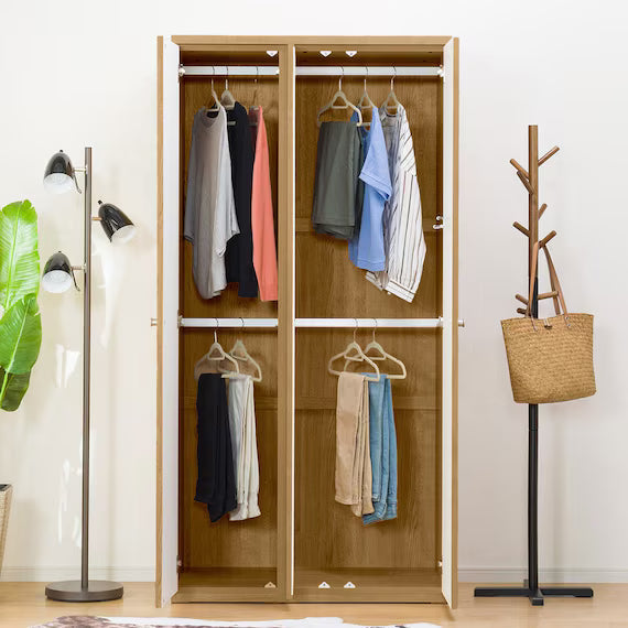 ตู้เสื้อผ้า QUESS T 100WR LBR3