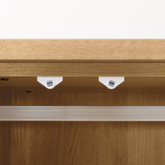 ตู้เสื้อผ้า QUESS T 100WR LBR3