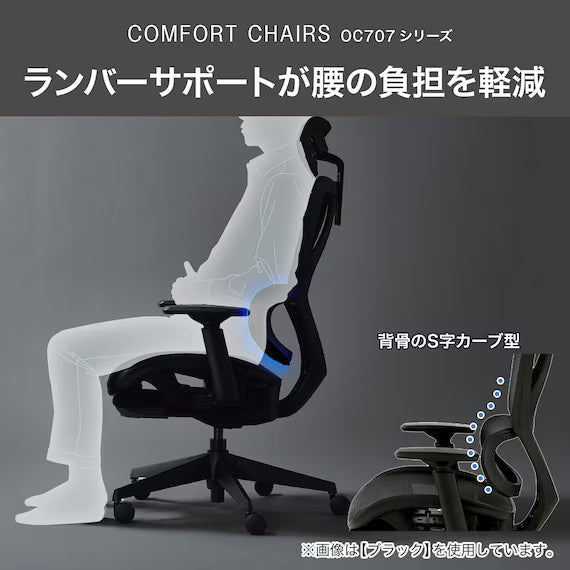 OFFICECHAIR OC707 ELASTOMERMESH BE