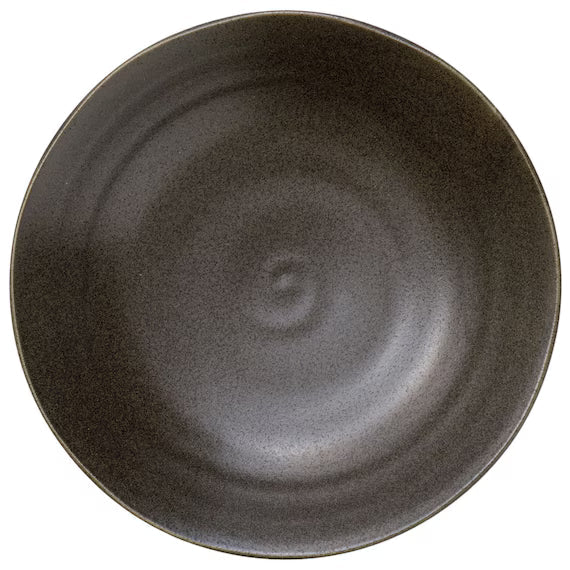 DEEP PLATE 25CM BK MINOYAKI