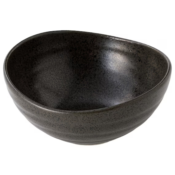 OVAL BOWL S BK MINOYAKI
