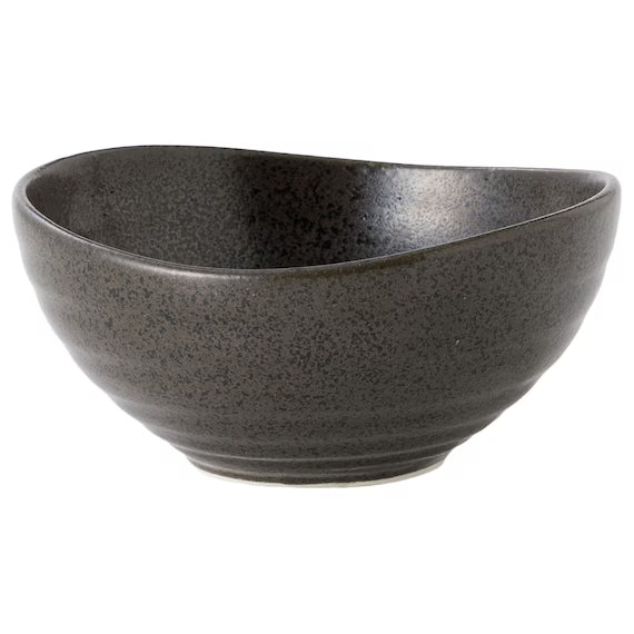 OVAL BOWL S BK MINOYAKI