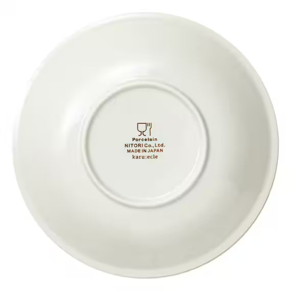 ULTRA LIGHTWEIGHT จานลึกทรงกลม 22 ซม. KARU:ECLE RIM PLATE IV