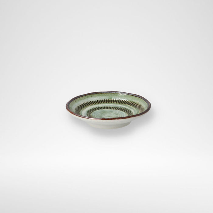 ULTRA LIGHTWEIGHT 9CM ROUND PLATE KARU:ECLE MIDORITOCHIRI