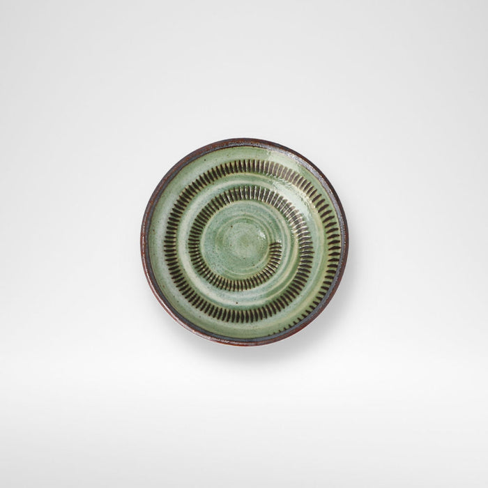 ULTRA LIGHTWEIGHT 9CM ROUND PLATE KARU:ECLE MIDORITOCHIRI