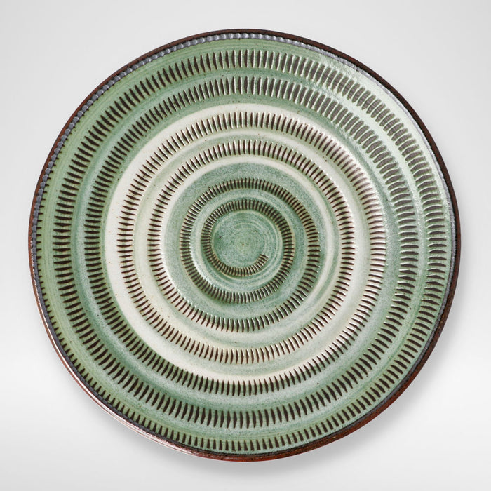 ULTRA LIGHTWEIGHT 23CM ROUND PLATE KARU:ECLE MIDORITOCHIRI