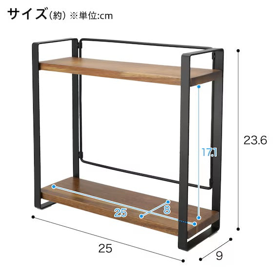 ชั้นวางเครื่องเทศอะคาเซียแบบพับได้ SY02