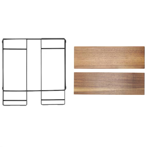 ชั้นวางเครื่องเทศอะคาเซียแบบพับได้ SY02