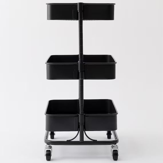 STEEL WAGON TROLLEY4 S BK