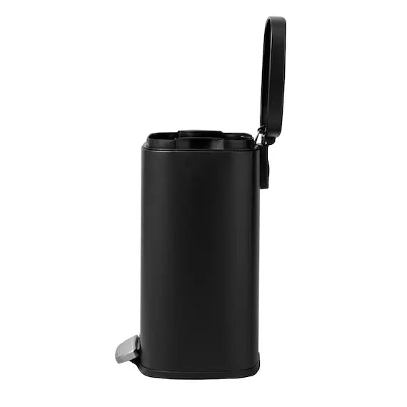 RECTANGLE SOFT-CLOSE TRASH CAN H8-12L BK