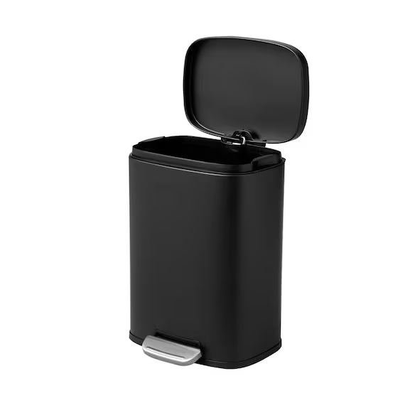 RECTANGLE SOFT-CLOSE TRASH CAN H8-12L BK