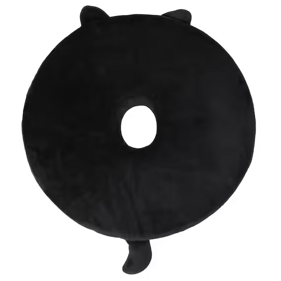 LOW-REBOUND ROUND SEAT CUSHION (CAT BLACK)