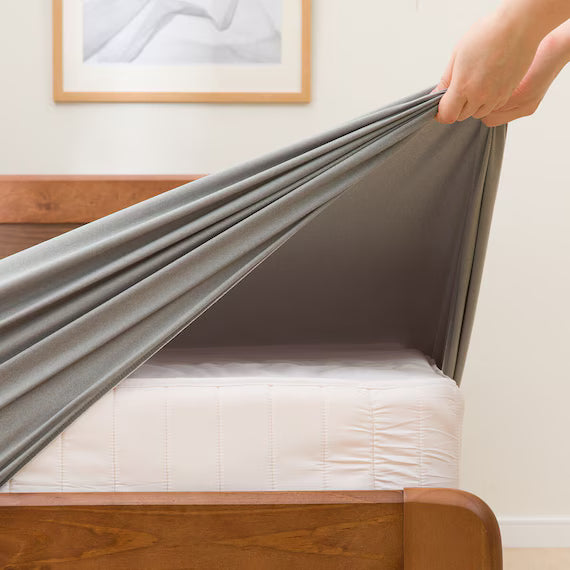 STRETCH FITTEDSHEET38 NFIT FT03 PLAIN2 GY SD-D