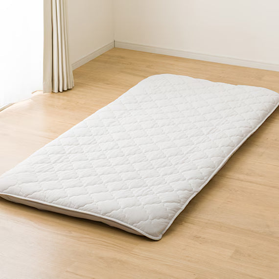 REVERSIBLE FITTED SHEET TOPPER N COOL SD GY S2501