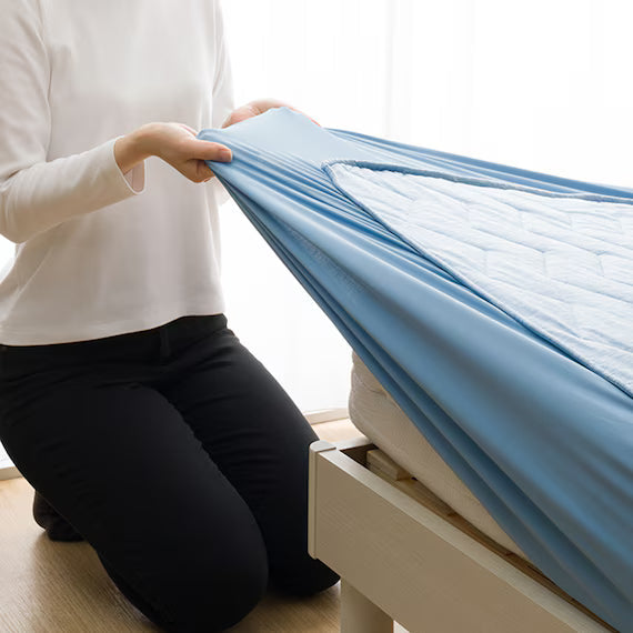 REVERSIBLE FITTED SHEET TOPPER N COOL WSP S BLS2503