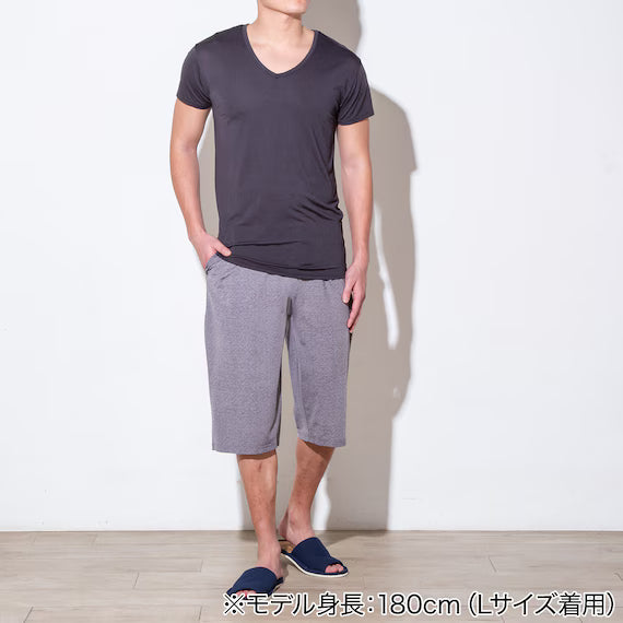 MENS COOL VNECK TSHIRTNE MESH BK M