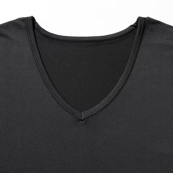 MENS COOL VNECK TSHIRTNE MESH BKLL