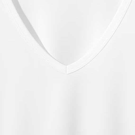 MENS SUPER COOL VNECK TSHIRTNE WH 3L