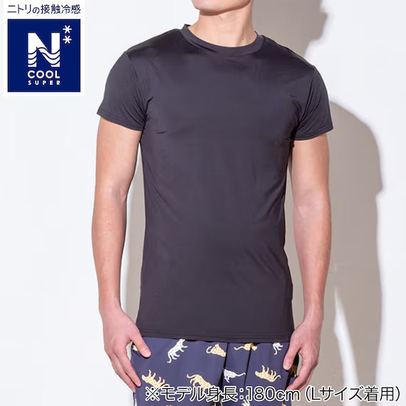 MENS SUPER COOL CREWNECK TSHIRTNE BK L