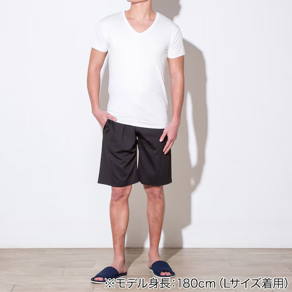 MENS COOL KNEE LENGTH ROOM PANTSNE MESH BK L