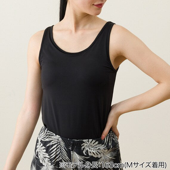 WOMENS SUPER COOL TANK TOP WITH BUILTIN BRANE BK M