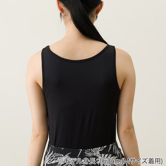 WOMENS SUPER COOL TANK TOP WITH BUILTIN BRANE BK L