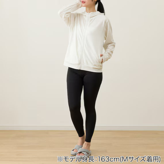WOMENS UV CUT COOL HOODIE NE MESH WH M
