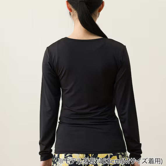 WOMENS UV CUT SUPERCOOL LONG SLEEVE SHIRT NE BK LL