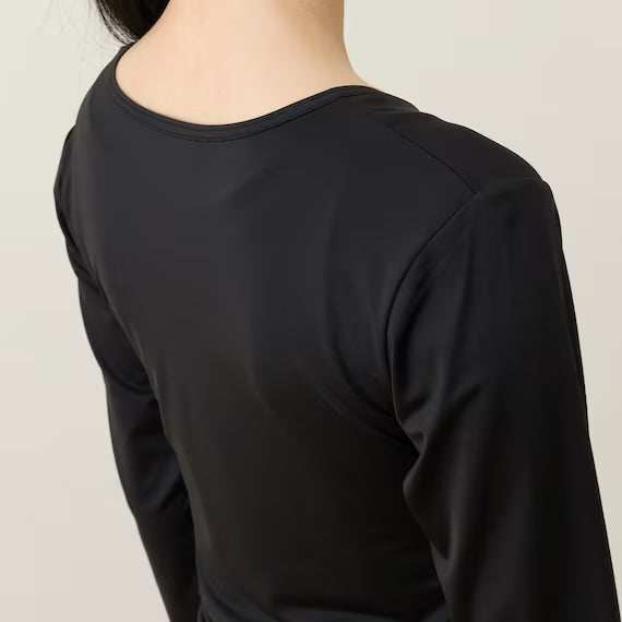 WOMENS UV CUT SUPERCOOL LONG SLEEVE SHIRT NE BK M