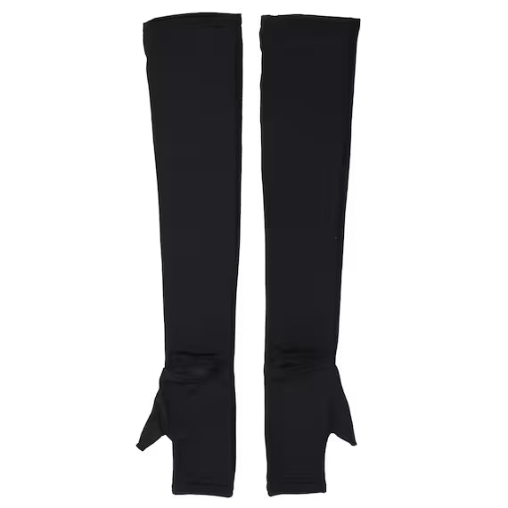 UNISEX UVCUT SUPERCOOL&MESH ARMCOVER WITH THUMBNE BK