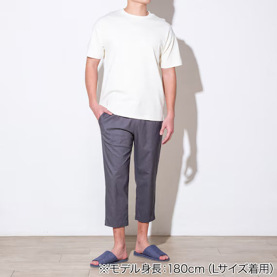 MENS COOL CROPPED LENGTH SUPER STRETCH PANTS NE GY M