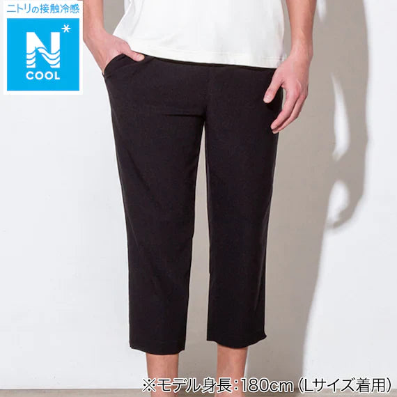 MENS COOL CROPPED LENGTH SUPER STRETCH PANTS NE BK L