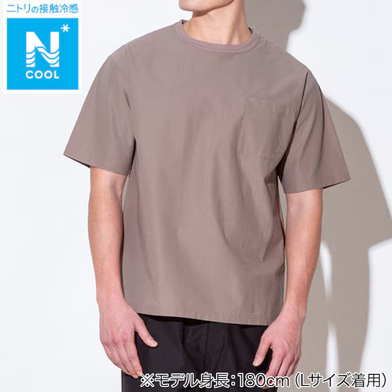 MENS COOL CUT GEORGETTE RELAX TSHIRT NE GRJ L