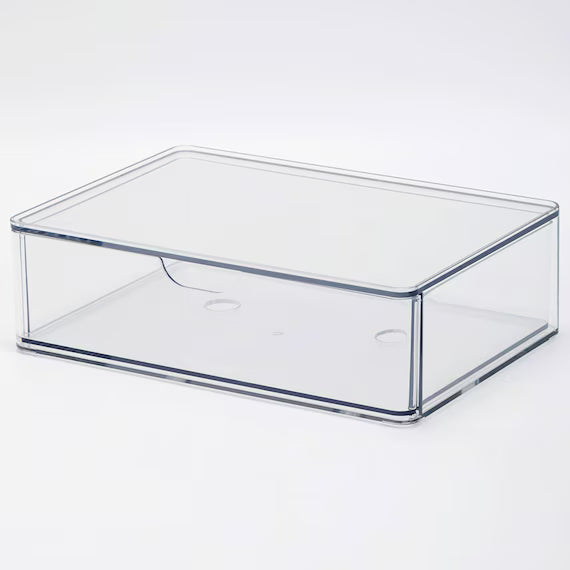 CLEAR COSMETIC ORGANIZER WITH DRAWERS L IW