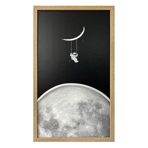 LED CANVAS POSTER MOON XI13