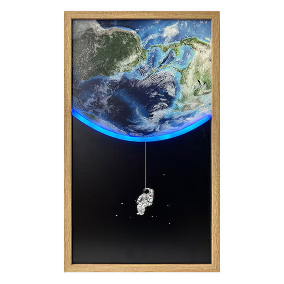 LED CANVAS POSTER EARTH XI14