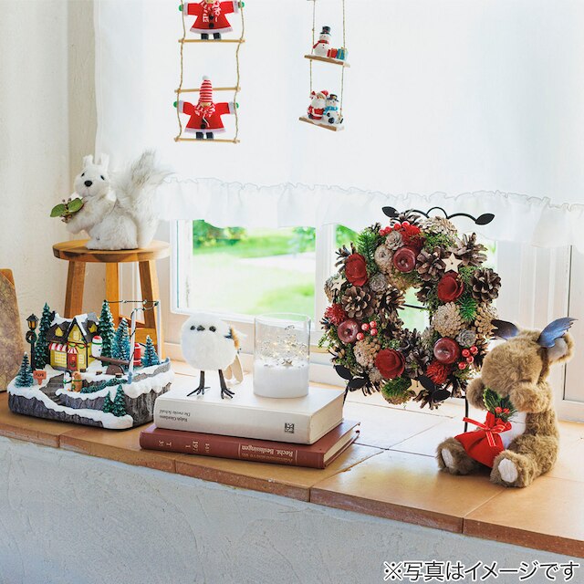 CHRISTMAS 28CM HANGING WREATH 23AFH029-28 N4LC