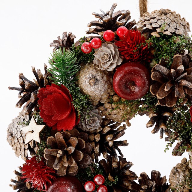 CHRISTMAS 28CM HANGING WREATH 23AFH029-28 N4LC