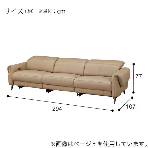 ELECTRIC WIDE 3 SEATER SOFA LS04 NW BR