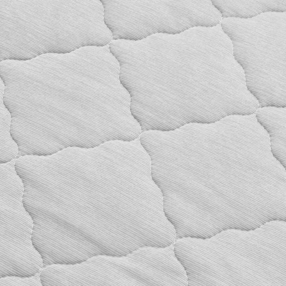 PADDED SHEET TOPPER WITHOUT BANDS N COOL Q GY S2501