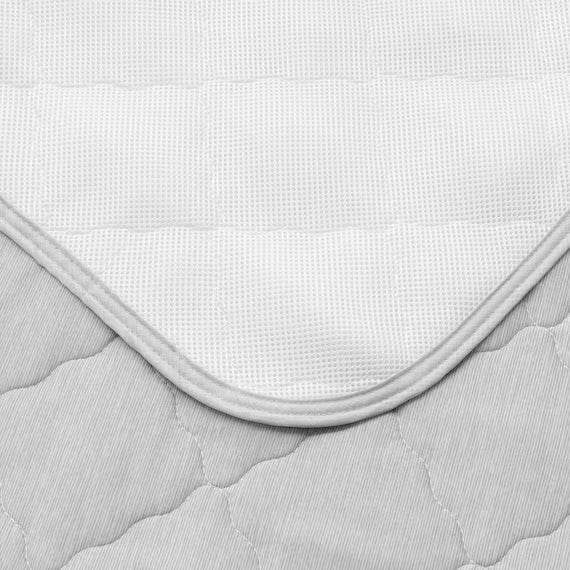 PADDED SHEET TOPPER WITHOUT BANDS N COOL Q GY S2501