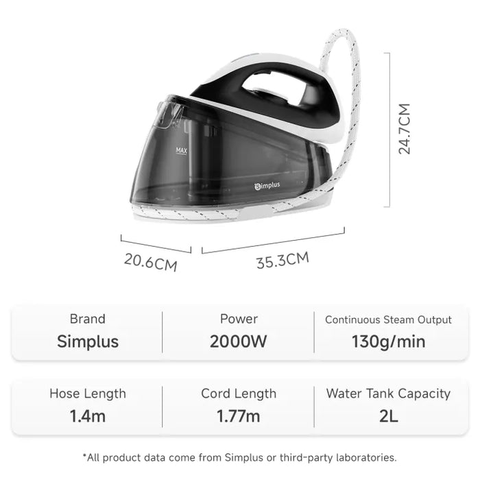 STEAM STATION IRON 021-BLACK AND WHITE-TH THREE-PRONG PLUG