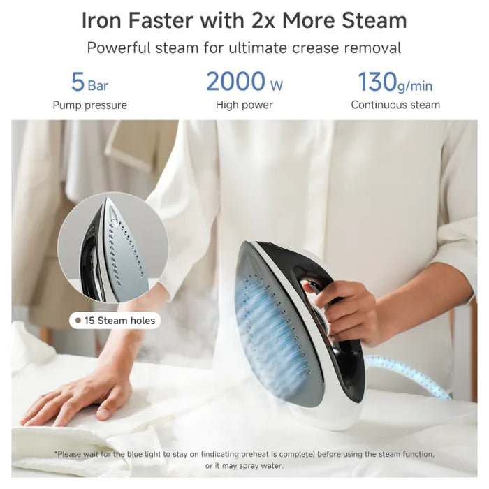 STEAM STATION IRON 021-BLACK AND WHITE-TH THREE-PRONG PLUG