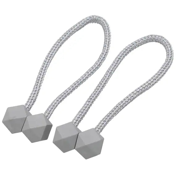 CURTAIN MAGNET TASSEL 2P GY DH201