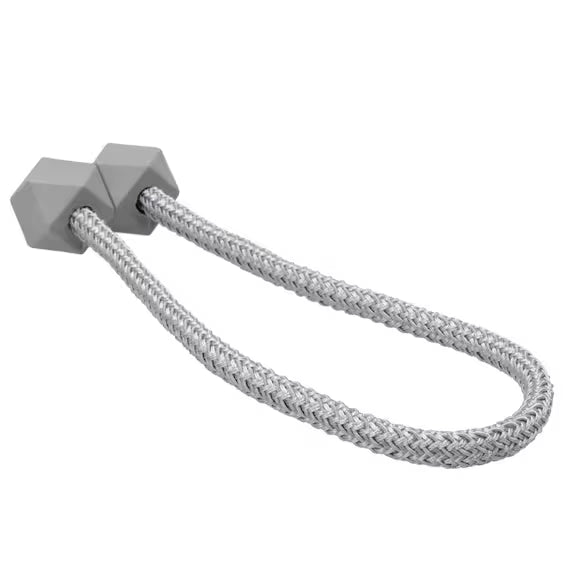 CURTAIN MAGNET TASSEL 2P GY DH201