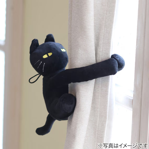 MAGNET TASSEL CAT BK DH205