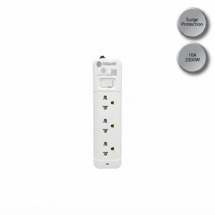 TOSHINO TIS PLUG 3 WAY 1 SWITCH +2USB 3M.  SO-32USB WHITE