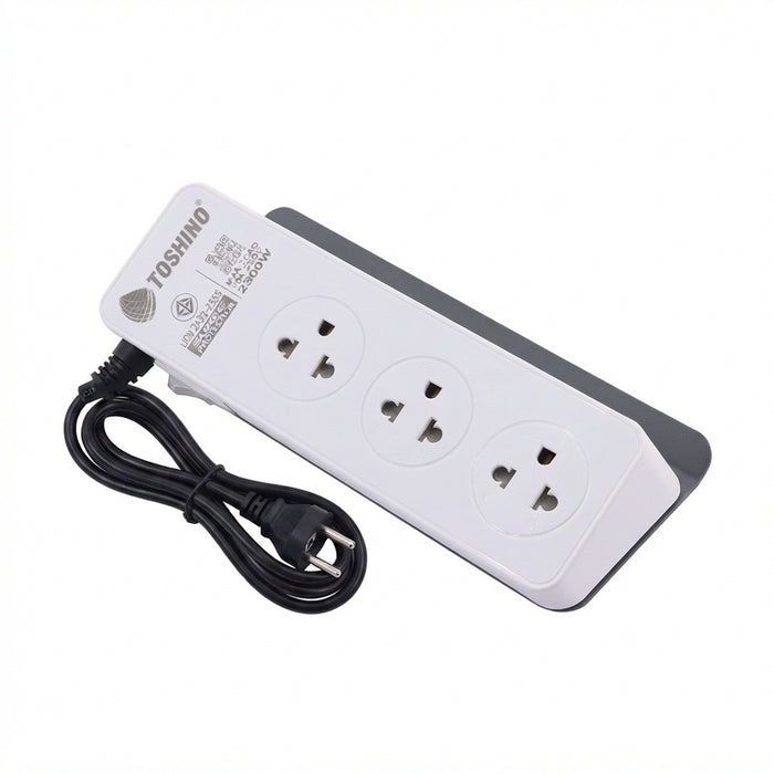 TOSHINO TIS PLUG 3 WAY 1 SWITCH +3USB 3.4A 2M.  CW20PD-2M WHITE